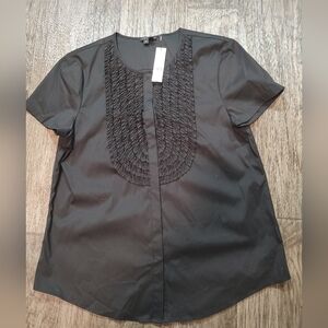 Theory KALIA LUXE Elegant Black Women's Top NWT Size XL